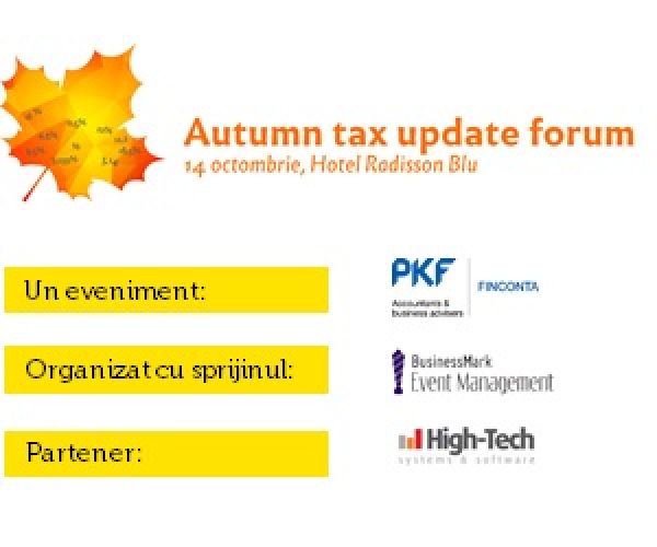 Autumn tax update forum, 14 octombrie 2015
