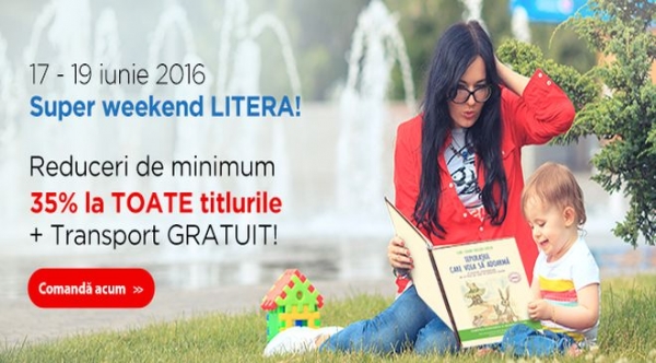 Weekend Libris cu reduceri la Editura Litera