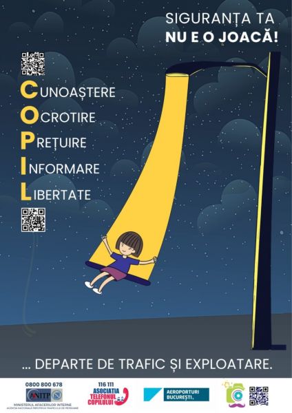 Siguranța ta nu e o joacă, campanie națională de prevenire a traficului de minori