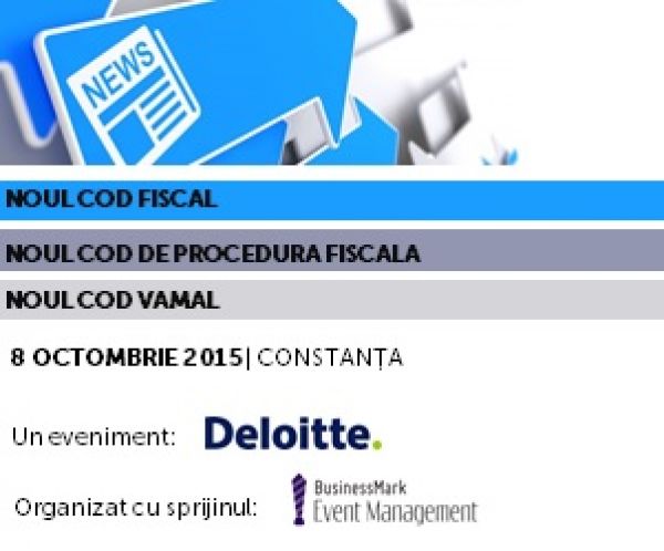Noul Cod Fiscal, 8 octombrie 2015