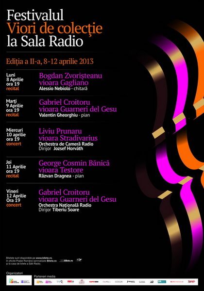 Viori de colectie la Sala Radio - Stradivarius, Guarneri, Gagliano, Testore
