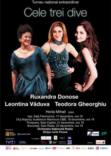 Trei Dive pe scenele din Romania: Ruxandra Donose, Teodora Gheorghiu si Leontina Vaduva