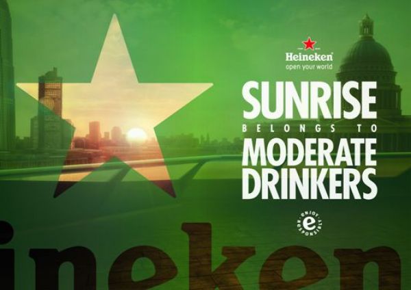 Heineken incurajeaza consumul responsabil prin campania globala "Sunrise belongs to moderate drinkers"